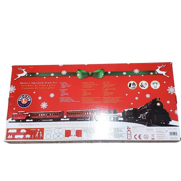 Lionel 37-Piece Christmas Holiday Battery Operated Train Set, Pennsylvania Flyer - Picture 8 of 16